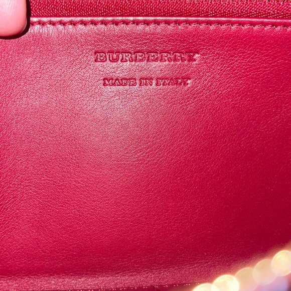 BURBERRY Haymarket Check Heart Print Zip Around Wallet - Picture 14 of 14